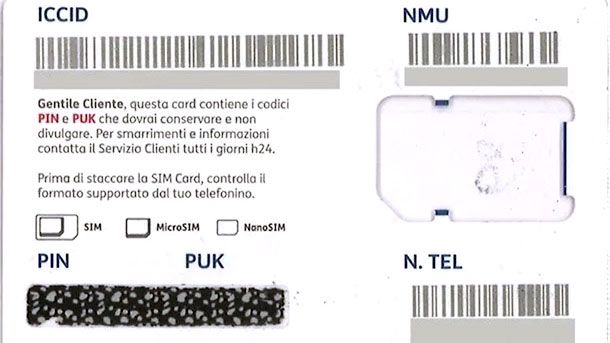 Come recuperare il PUK TIM
