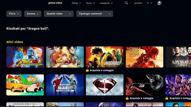 Come guardare film Dragon Ball Amazon Prime Video