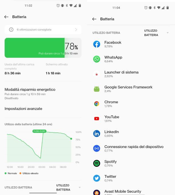 Batteria Android