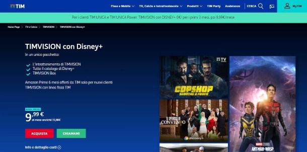 Offerte telefoniche per avere Disney+ gratis