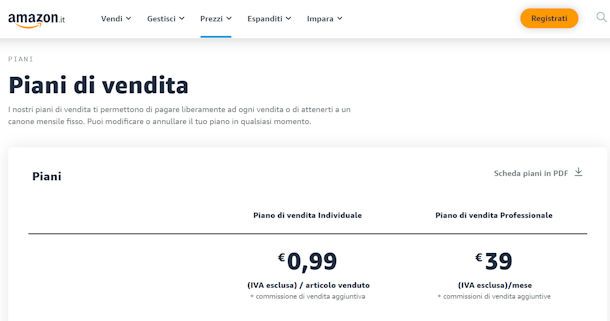 Costi per vendere su Amazon con partita IVA