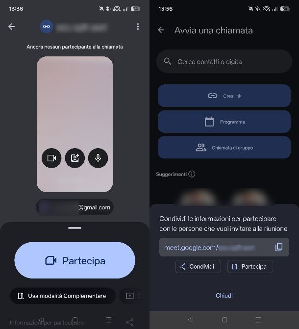 Come funziona Google Meet su cellulare