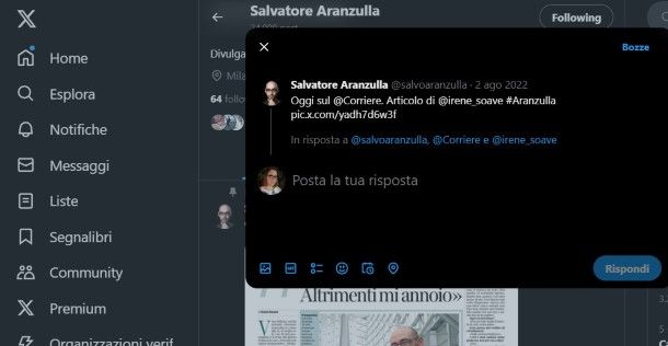 Come funzionano le risposte su X