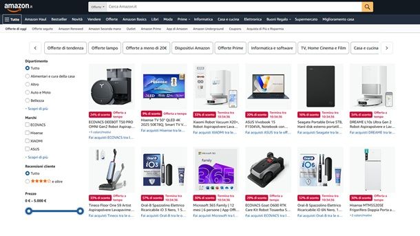 Prodotti nuovi Amazon