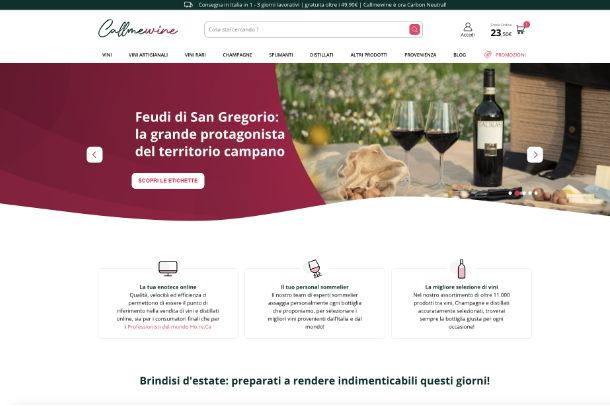 Altri siti per comprare vino online