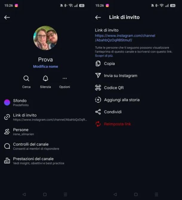 Come iscriversi a un canale broadcast su Instagram