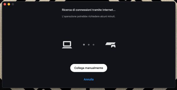 PS Remote Play collegamento