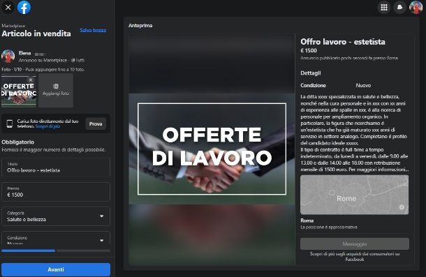 FB PC - marketplace lavoro