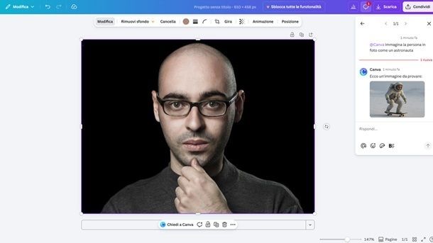 Canva fotomontaggi online