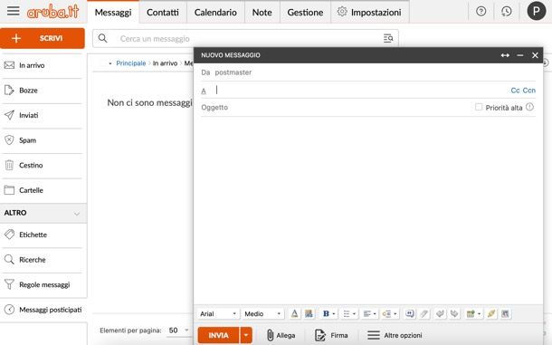 Business Mail di Aruba