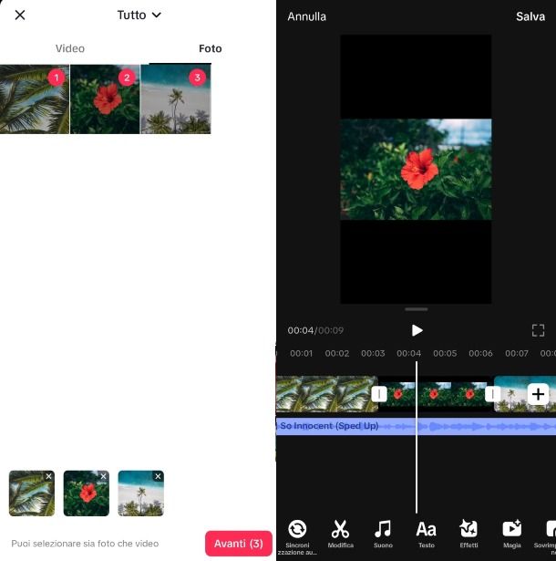 Come creare video con foto su TikTok