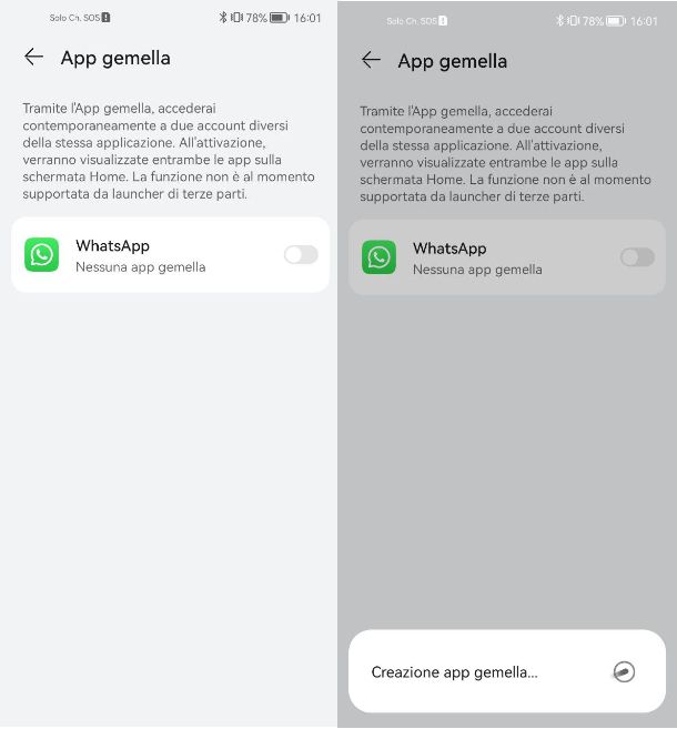 Come duplicare un'app su Huawei