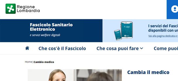 cambio pediatra online in Lombardia
