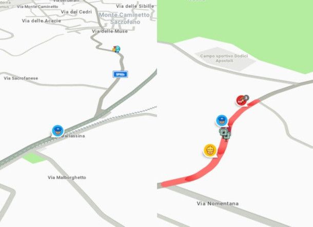 esempi di autovelox fissi e mobili su Waze