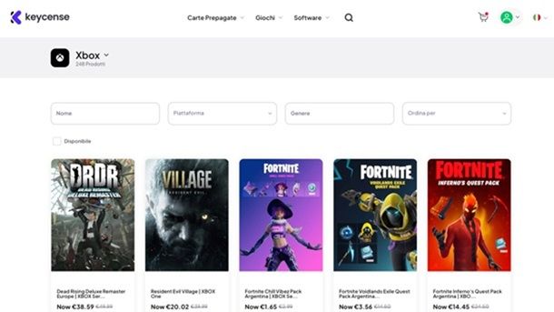 Risparmiare al netto del Game Pass Keycense