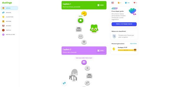 Come funziona Duolingo