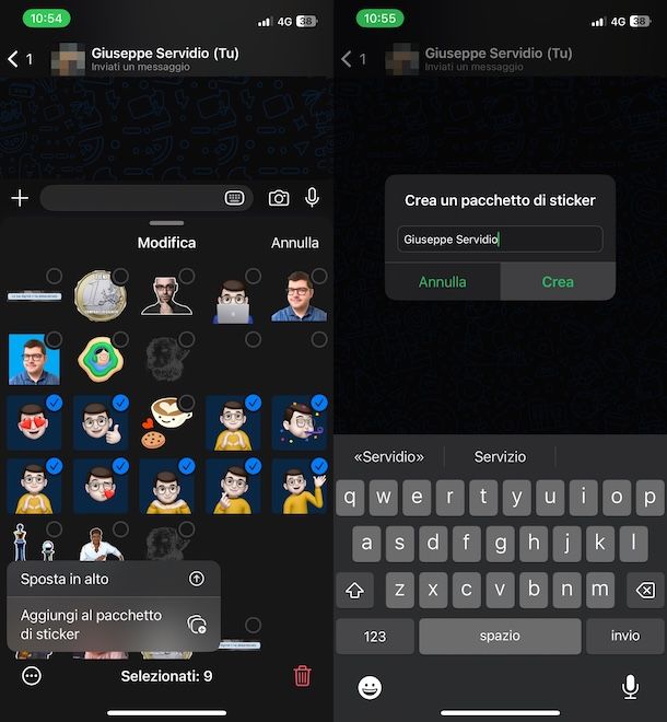 Creare pacchetti sticker personalizzati su WhatsApp