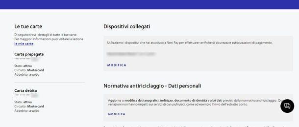 attivazione carta Nexi prepagata