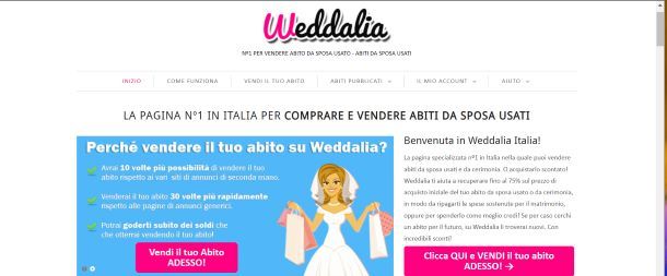 Vendita abiti da sposa Weddalia