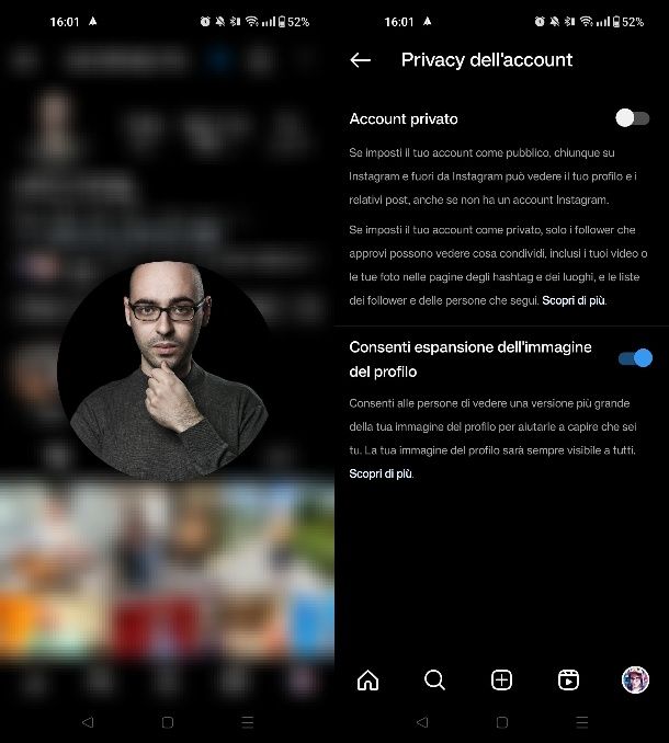 Come vedere la foto profilo di Instagram ingrandita