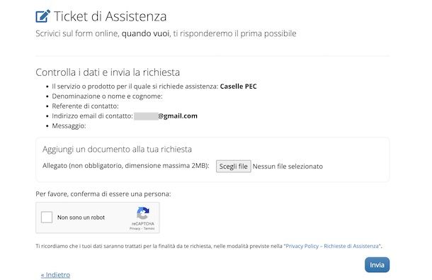 Assistenza InfoCert