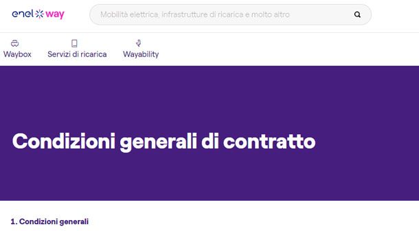 contratto Enel X Way