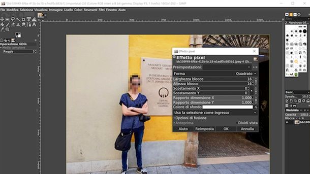 Come pixelare una foto con GIMP