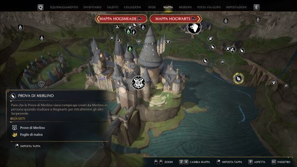 Come giocare a Hogwarts Legacy mappe