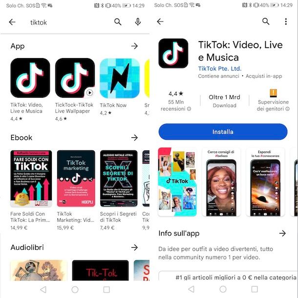 TikTok Play Store