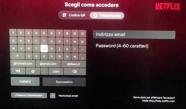 Accedere a Netflix da Smart TV