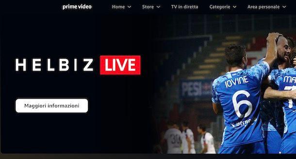 Helbiz Live su Prime Video