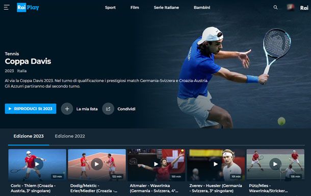 Sport gratis su RaiPlay