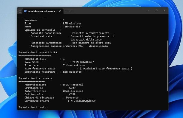 Come recuperare password WiFi da PC Windows