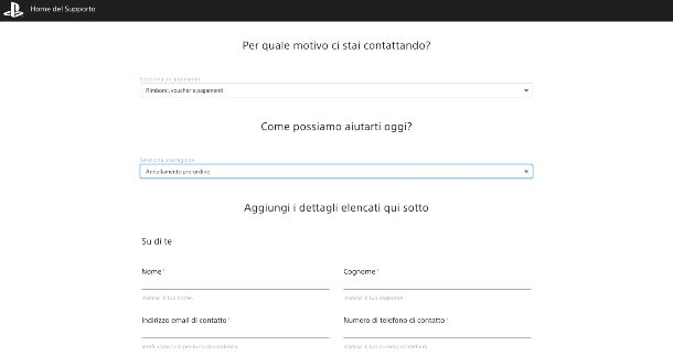 PS4 rimborso pre-ordine