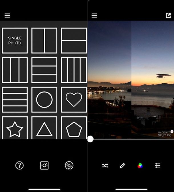Split Pic Android Altre app per dividere foto in due