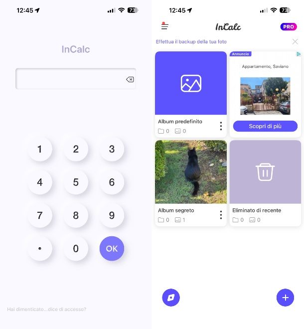App per conservare foto con password