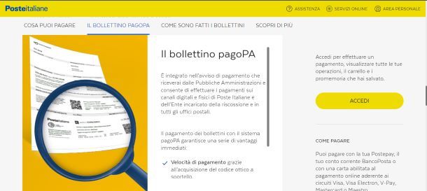 Bollettino Poste Italiane