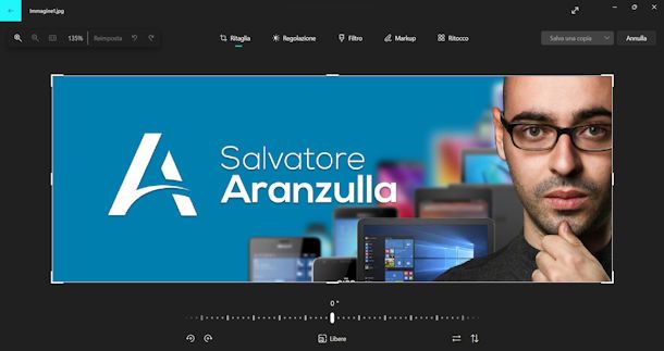 Come ribaltare una foto: Windows 10