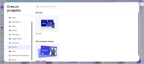 Come creare un sito Web