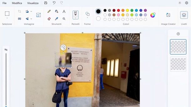 Come pixellare una foto con Paint