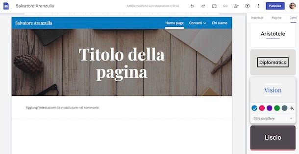 Come creare un sito Web