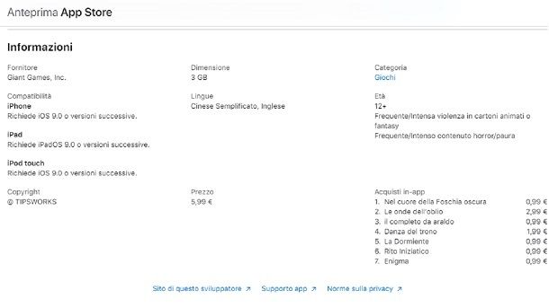 Come capire se un'app &egrave; a pagamento su iPhone