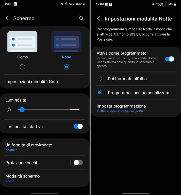 Come attivare la dark mode su Samsung