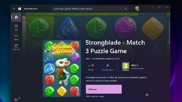Come capire se un'app &egrave; a pagamento Windows
