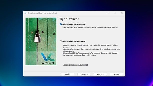Come mettere la password a una cartella Windows 11 VeraCrypt