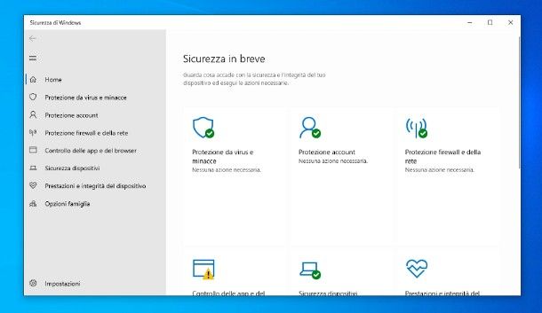 Come attivare Windows Defender su Windows 10