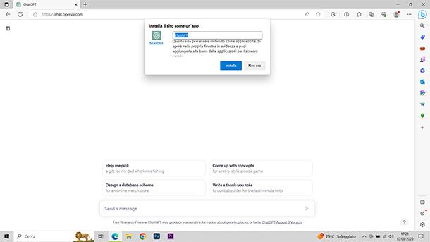 Come installare ChatGPT su PC Windows 11