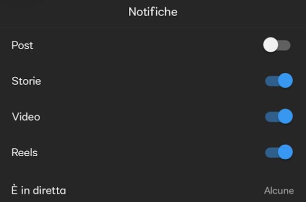 Come disattivare le notifiche dei post su Instagram