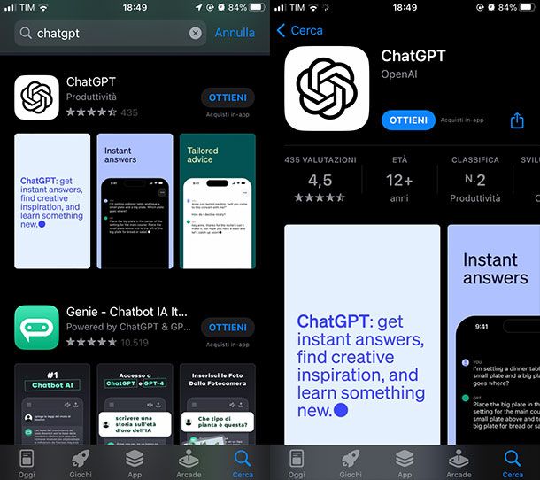 Come installare ChatGPT su iPhone e iPad