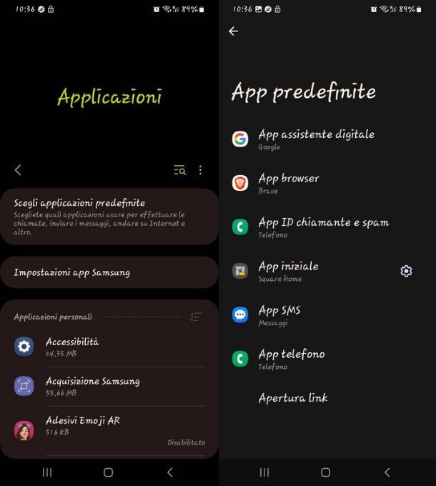 app predefinite